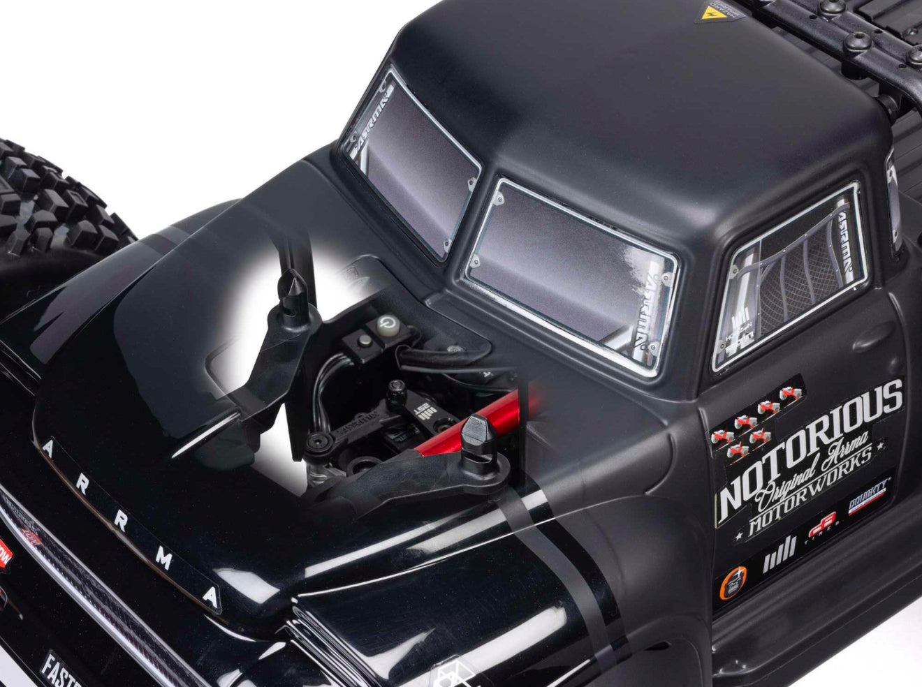 Arrma 1/8 NOTORIOUS 6S V6 4X4 BLX Stunt Truck RTR - BLACK #C-ARA8611V6T1