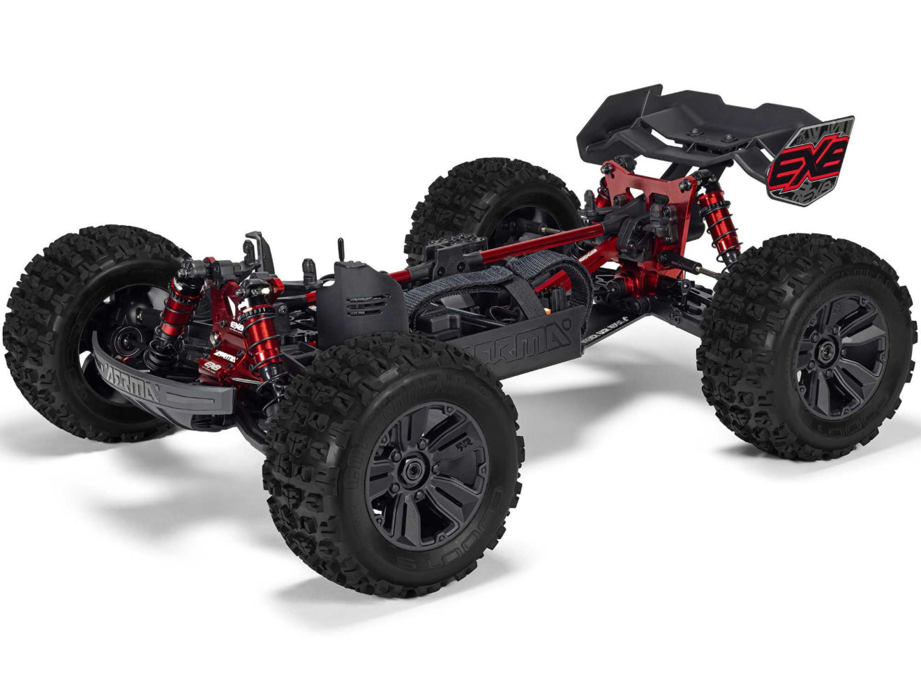 ARRMA KRATON 6S EXB 1/8 4X4 RTR Speed Monster Truck Black clip less body #C-ARA8708V6T1