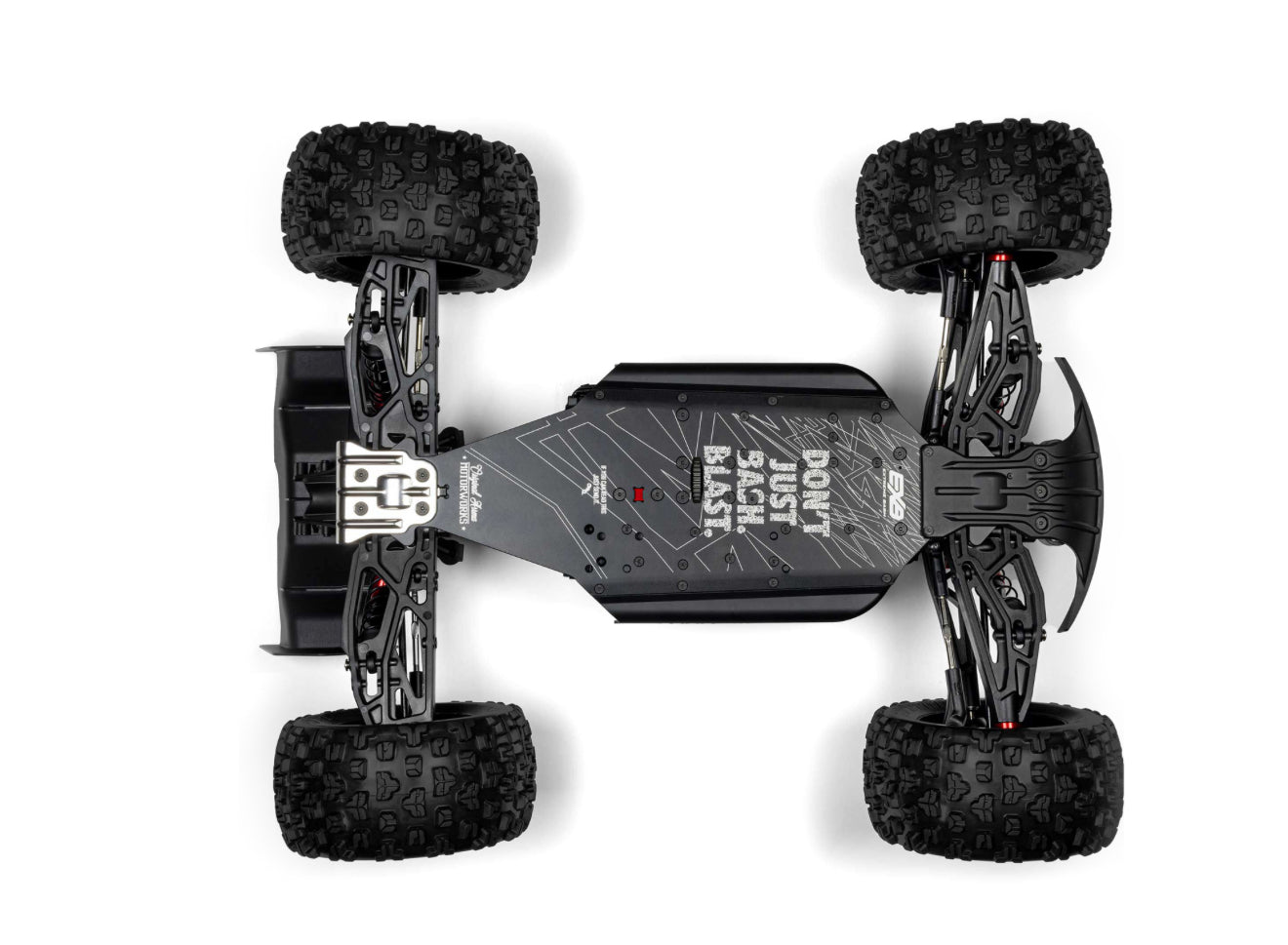ARRMA KRATON 6S EXB 1/8 4X4 RTR Speed Monster Truck Black clip less body #C-ARA8708V6T1
