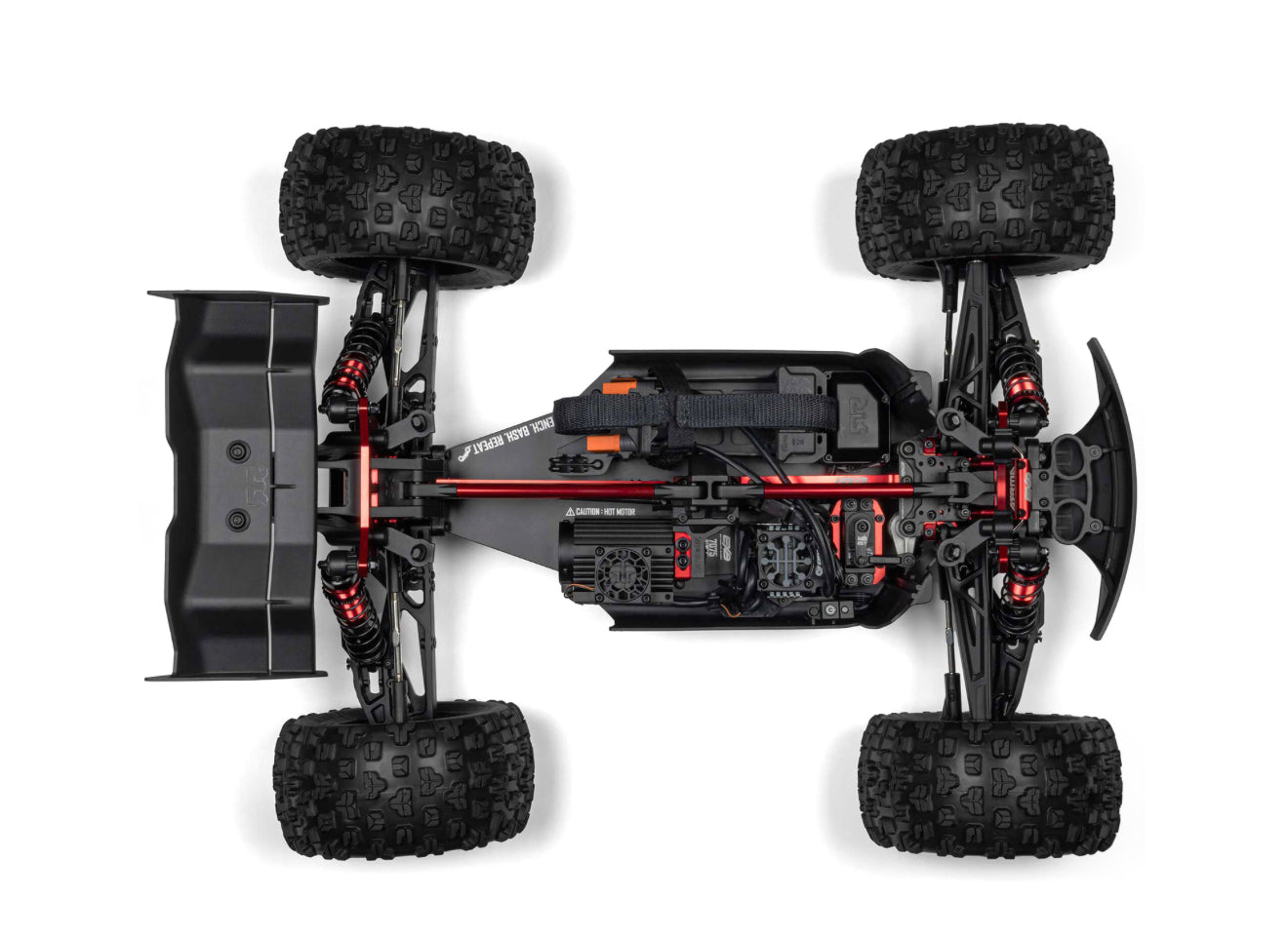 ARRMA KRATON 6S EXB 1/8 4X4 RTR Speed Monster Truck Black clip less body #C-ARA8708V6T1