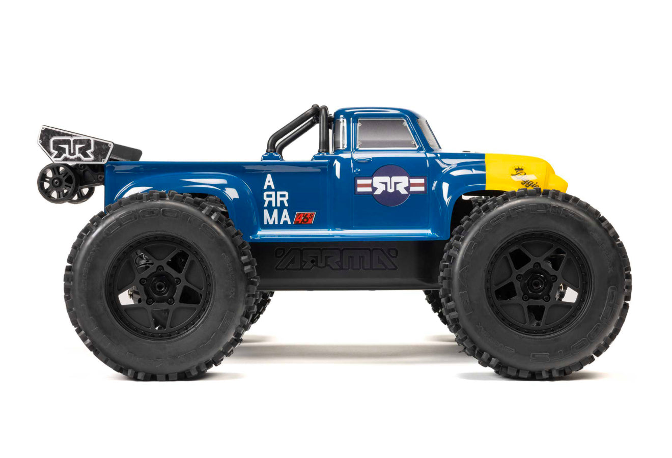 Arrma 1/8 NOTORIOUS 6S V6 4X4 BLX Stunt Truck RTR - Blue #C-ARA8611V6T2