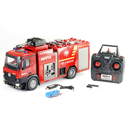 HUINA 1/14 FIRE TRUCK WITH POWERFUL HOSE - RC Hobby Product